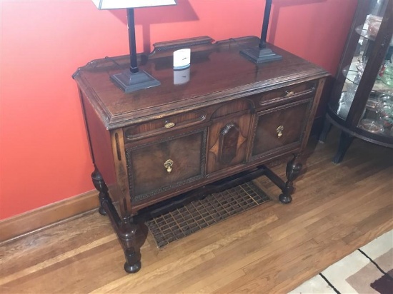 Nice Antique Wooden Buffet Table w/Storage