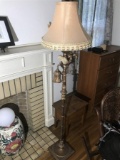Vintage Floor Lamp Tropical Theme w/Parrot
