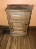 Antique Oak Wooden Ice Box