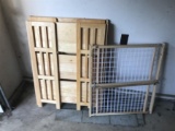 Two Fold Out Bookshelves and Baby Gate