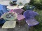 4 Vintage Garden Chairs and Table w/Umbrella