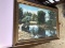 Unusual Tinted Photograph in Frame Mirror Lake OSU