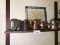 Group Mugs Etc. Including English Leather, Metal