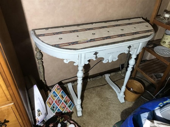 Unusual Fancy Half table - Vintage