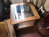 Glass Top Side Table