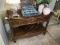 Vintage Wooden Sideboard w/Metal Top by Heritage