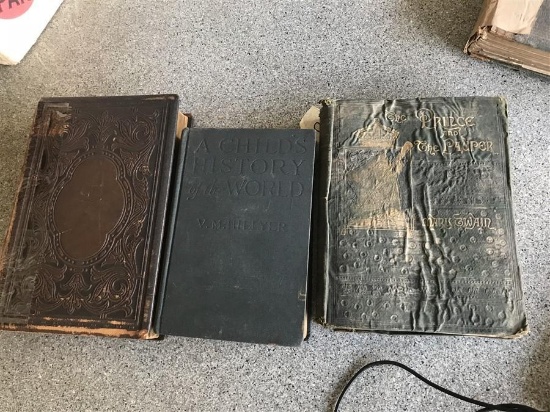 Mark Twain First Edition Book + Two Others Lot