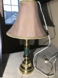 Vintage lamp with brass base