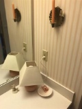 Shell Candle Holder, Lamp etc in bathroom