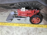 Vintage Hubley Toy Metal Tractor w/Scoop