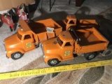 3 Antique Tonka Toy Trucks State Hi-Way Dept Nice