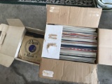 Box Lot of Early 60s Records Popular Hits & More