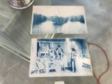 2 Unusual c. 1900 Cyanotype Photographs W. Va