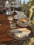 Group Lot Antique Silverplate items