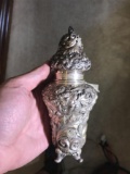 Large Sterling Silver Kirk Shaker w/Floral Design