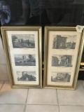 Pair of Decorative Italian Scene Framed Prints