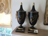 Pair Vintage MCM Made in Italy Decorative Urns