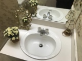 Items on Sink Lot Including Elaborate Mirror