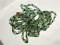 Vintage Green Glass Costume Jewelry Necklace
