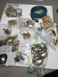 Group Lot of Bagged Vintage Costume Jewelry Pieces