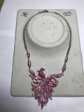 Vintage SP Sophia Collection Pink Rhinestone Costume Jewelry