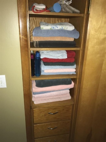 Large number of towels