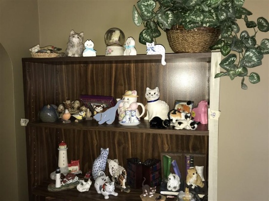 Contents of top & 2 shelves - cats and more