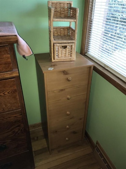 Wooden Cabinet with Five Drawers