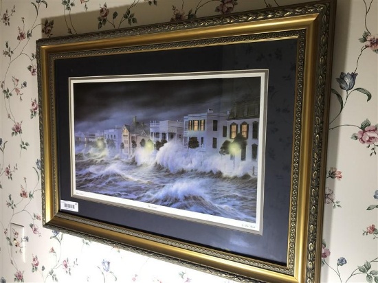 Framed Charleston SC print by Jim Booth The Storm