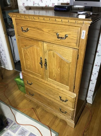 Vintage Oak Dresser or Armoire by Cochrane NC