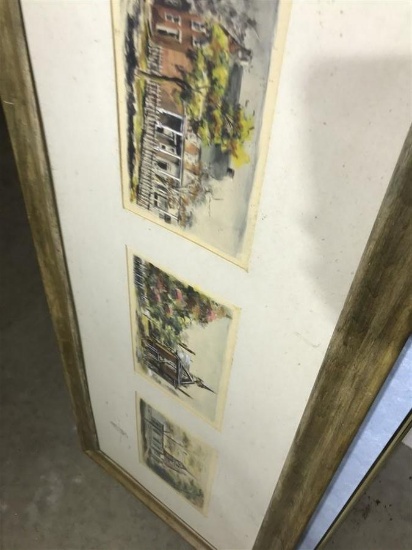 3 Ruth Wickersham Canal Fulton Ohio Paintings