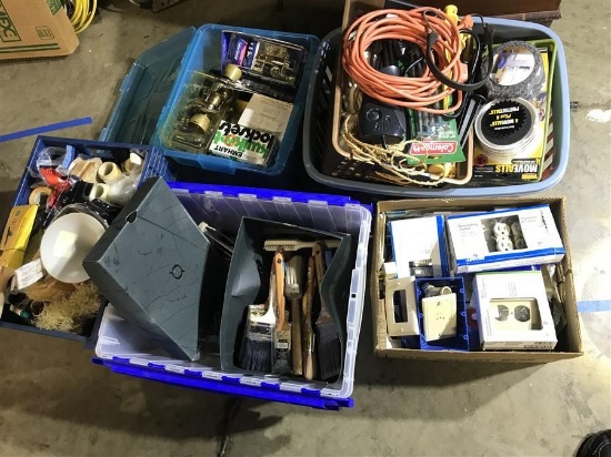 Large Lot assorted home repair etc items