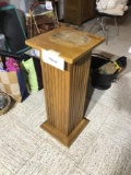 Vintage Wooden Oak Pedestal Cooper Classics