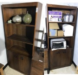 2 Mid Century MCM Dixie Furniture Shelf Units