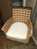 Unusual Wicker Armchair with Cusion