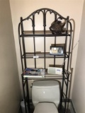 Metal Shelf Around Toilet