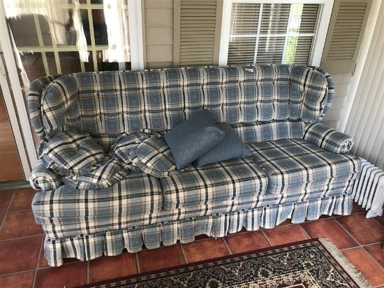 Blue Fabric Couch