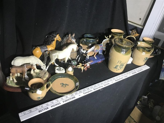 Large Lot Western & Horse Collectible Items