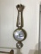 Vintage Oak Barometer Thermometer