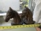 Two Vintage Horse Bookends