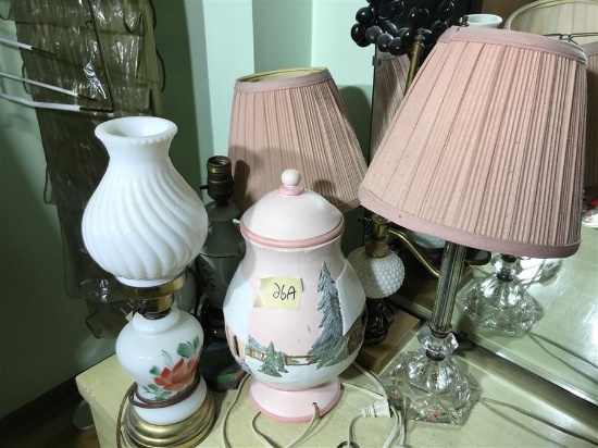 Group Lot of Vintage Lamps