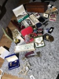 Large Lot Vintage Costume Jewelry & More