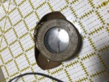 Vintage Military Compass with Strap