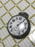 Bunn Special Illinois Railroad Pocket Watch