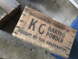 Antique Wooden Box KC Baking Powder