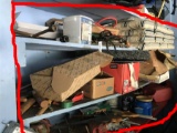 Three Shelves of Garage Items