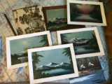 Group Lot Vintage Oil Paintings of Alaska