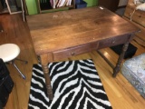 Wooden Table with Two Drawers