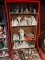 Shelf Lot and Items in Front - Xmas Ceramics Etc