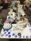 Table Lot of Assorted Ceramic Items & More